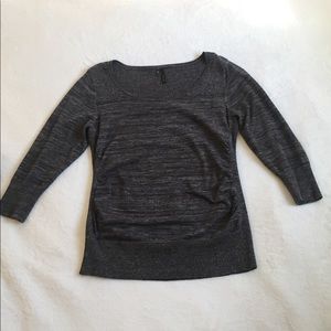 Comfy Gray Long Sleeve Blouse